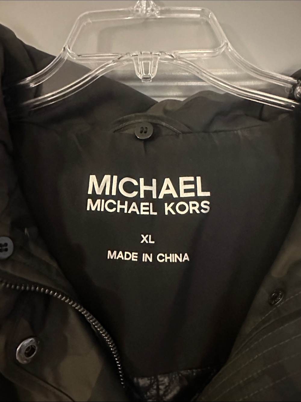 Michael Kors Olive Green Camo Utility Anorak Jacket - Picture 2 of 4